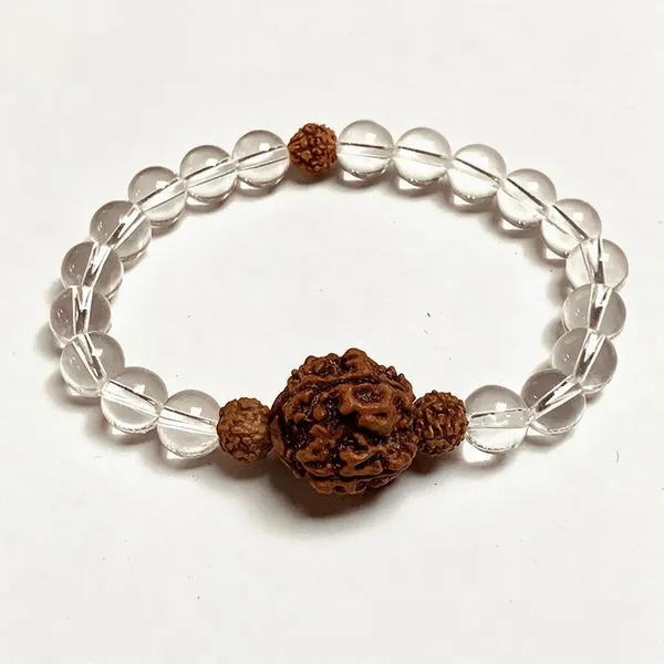 Certified_Aaa_Quality_Energized_5_Mukhi_Nepal_Rudraksha_Unisex_Bracelet_With_Crystal_Quartz
