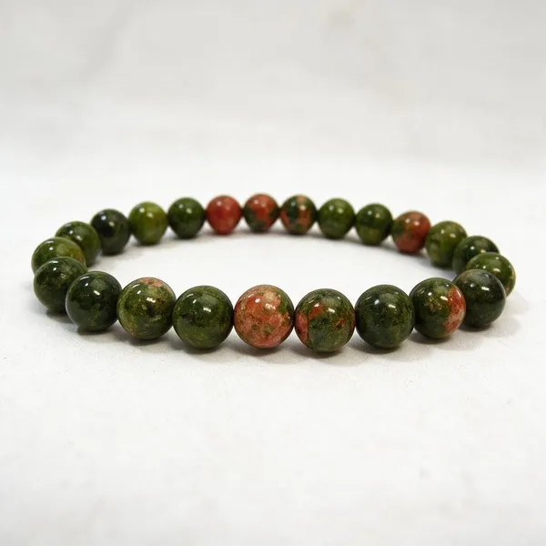Green_Stone_8_Mm_Beads_Bracelet_For_Men_And_Women_Free_Size