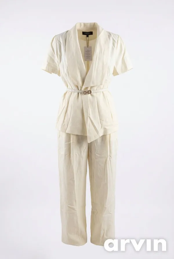 Yellow_Poplin_Belted_Co-Ord_Set_For_Women