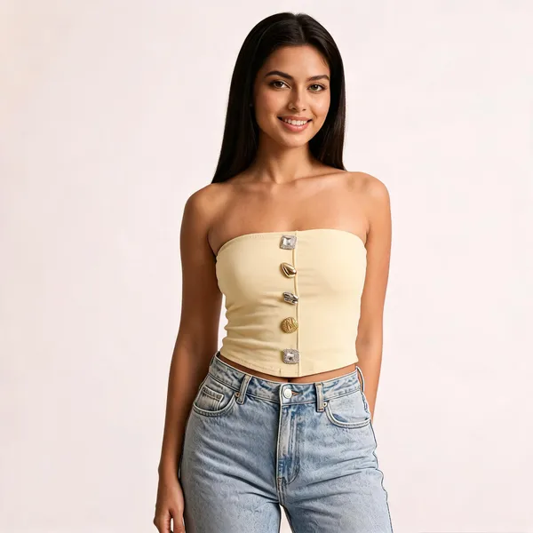 Pastel_Yellow_Jersey_Knit_Bodycon_Tube_Crop_Top_For_Women