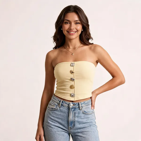 Pastel_Yellow_Jersey_Knit_Bodycon_Tube_Crop_Top_For_Women