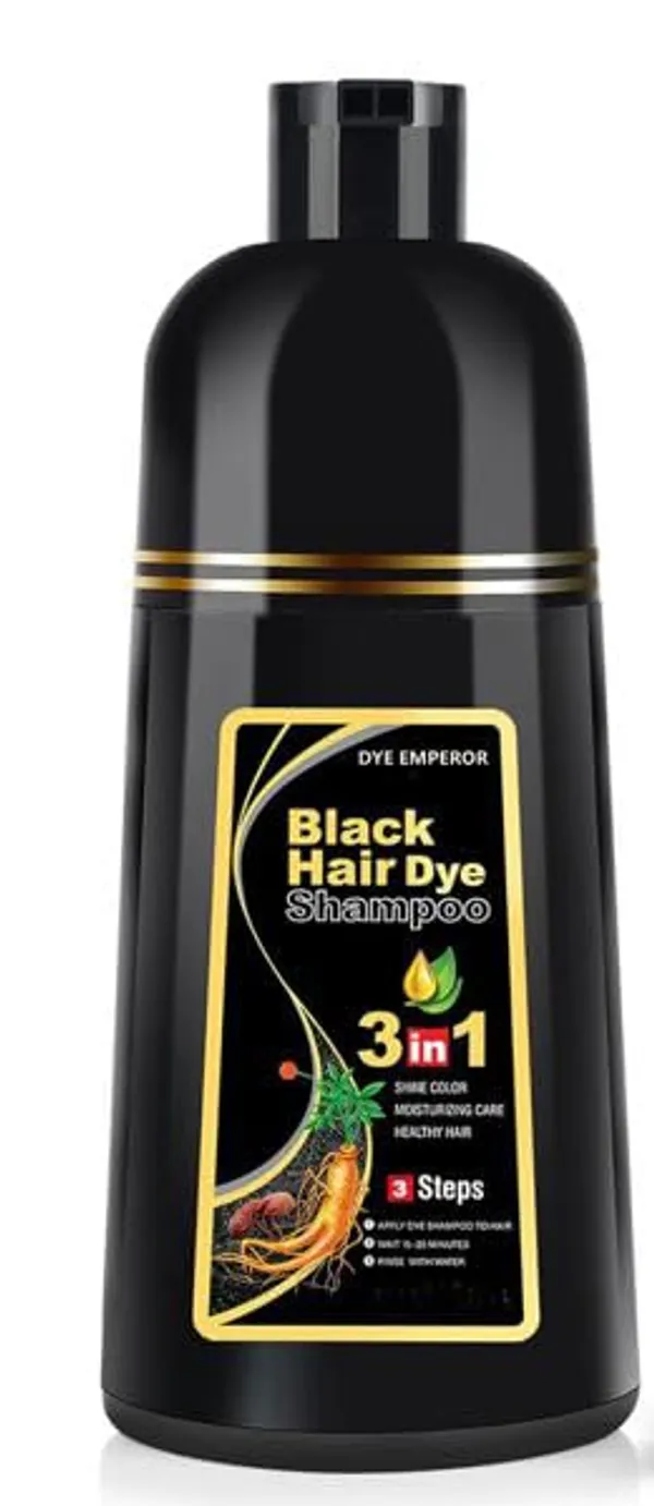 Dye_Emperor_Black_Hair_Dye_Shampoo_for_Gray_Hair,_Semi-Permanent_Hair_Color_Shampoo_for_Women_and_Men,_Herbal_Ingredients,_3_in_1_100%_Grey_Coverage._Days/180ml/Natural_herbal_Ingredients