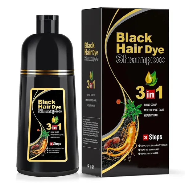 DYE_EMPEROR_Black_Hair_Dye_Shampoo_for_Gray_Hair_Coverage_Semi_Permanent_Hair_Color_for_Women_and_Men,_Herbal_Ingredients_3_in_1_Shampoo_/180ml/Natural_Ingredients_NO_PPD_Shampoo_Hair_Colour_-_Black_Natural_Extracts_Colours_Hair_in_10_Minutes