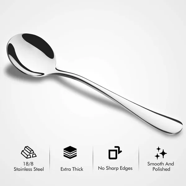 DYE_EMPEROR_Soup_Spoons,_Round_Stainless_Steel_Bouillon_Spoons,_Set_of_12,19.3_Cm