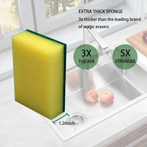 DYE_EMPEROR_Kitchen_Cleaning_Sponges,_Heavy_Duty_Non-Scratch_Scrub_Sponges_for_Dishes,_Bathroom,_Car_Wash,_All-Purpose_Pad_Scrubbing_Bubbles_Cleaner_-_Pack_of_2