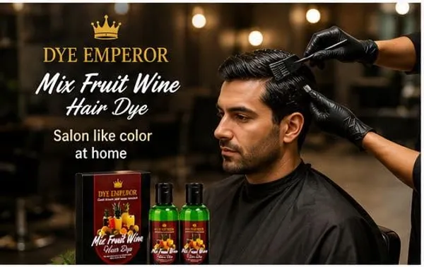 DYE_EMPEROR_Mix_Fruit_Wine_Fruit_Vinegar_Gel_Hair_Color_Natural_Black_|_Ammonia_Free_Hair_Colour_Gel_for_Men_&_Women_|_Long_Lasting_Grey_Hair_Coverage_|_Easy_to_Use_Hair_Color_|_Natural_Looking_Black_Hair_200ml