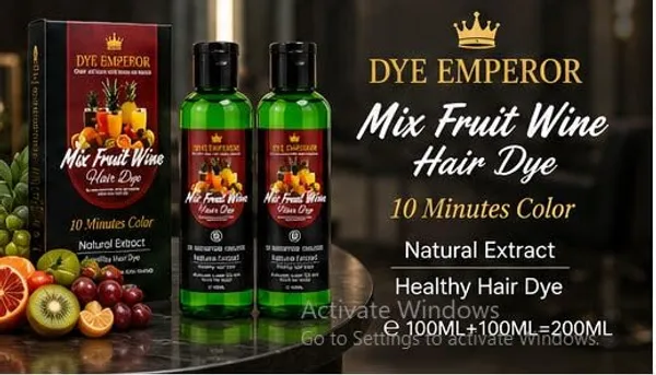 DYE_EMPEROR_Mix_Fruit_Wine_Fruit_Vinegar_Gel_Hair_Color_Natural_Black_|_Ammonia_Free_Hair_Colour_Gel_for_Men_&_Women_|_Long_Lasting_Grey_Hair_Coverage_|_Easy_to_Use_Hair_Color_|_Natural_Looking_Black_Hair_200ml