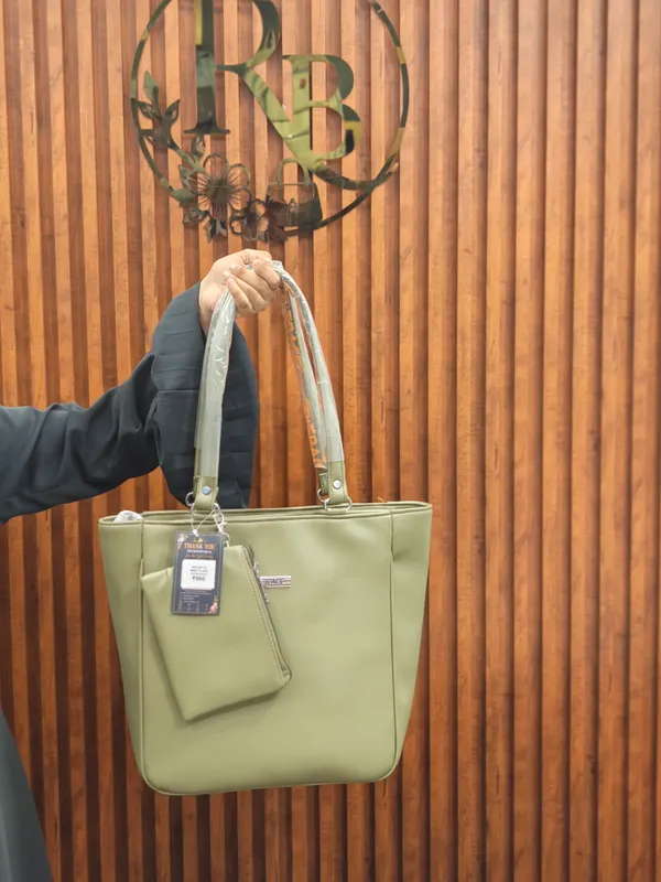 Olive_Green_Structured_Tote_Handbag_For_Women