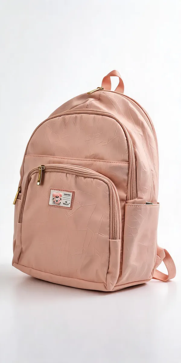Pink_Textured_Casual_Backpack_for_Women