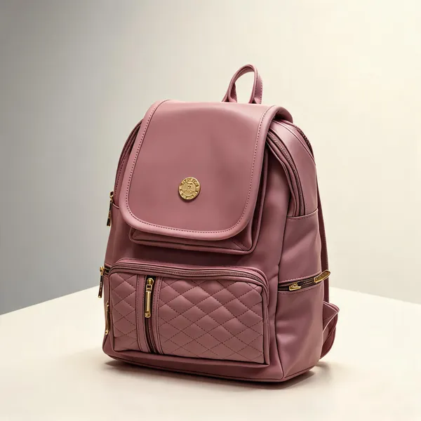 Pink_Faux_Leather_Structured_Backpack_for_Women