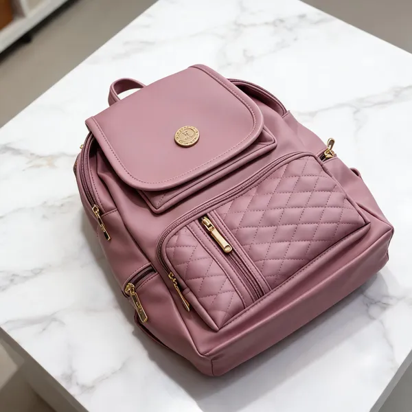 Pink_Faux_Leather_Structured_Backpack_for_Women