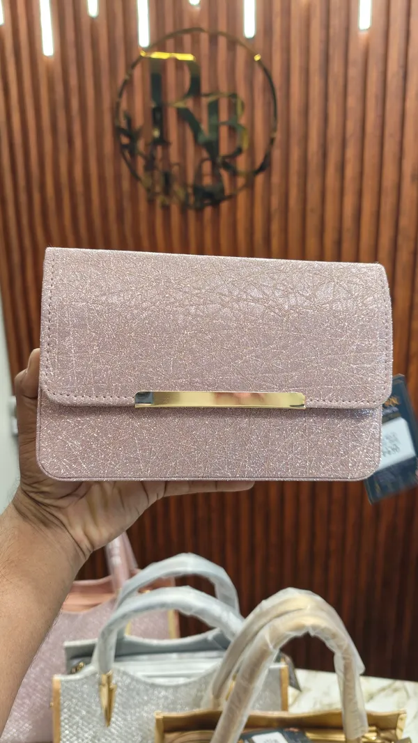 Pink_Textured_Flap_Clutch_Bag_for_Women