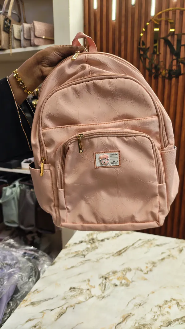 Pink_Textured_Casual_Backpack_for_Women