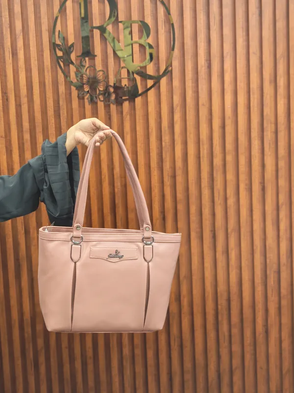 Blush_Structured_Tote_Handbag_for_Women