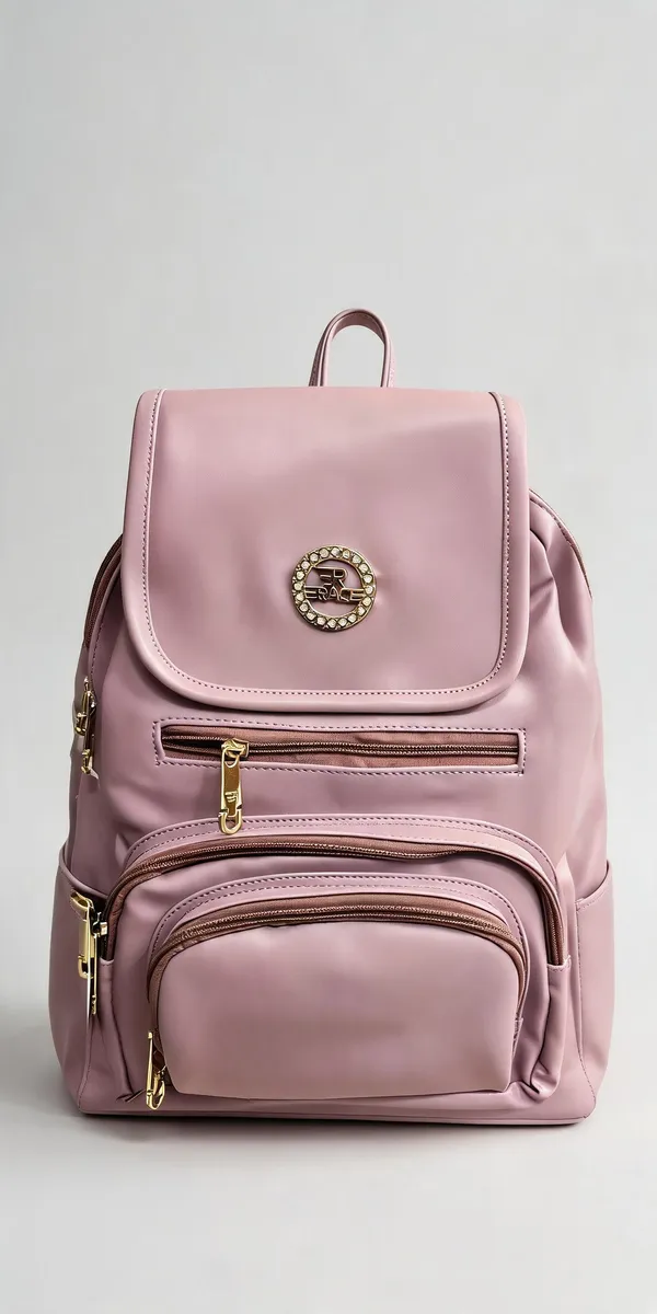Pink_Faux_Leather_Casual_Backpack_for_Women