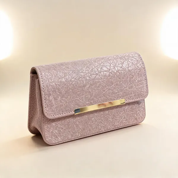 Pink_Textured_Flap_Clutch_Bag_for_Women