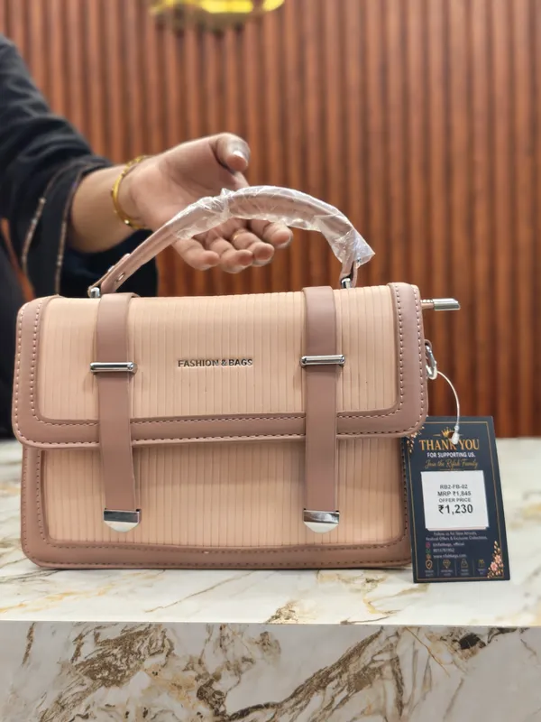 Pink_Structured_Handbag_for_Women