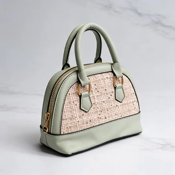 Green_Textured_Structured_Handbag_for_Women