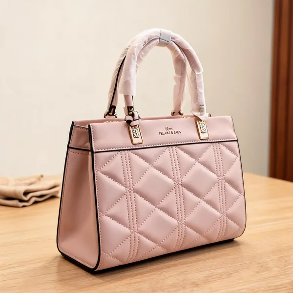 Pink_Quilted_Structured_Handbag_for_Women
