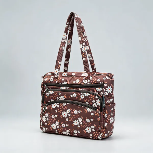 Brown_Floral_Print_Tote_Bag_for_Women