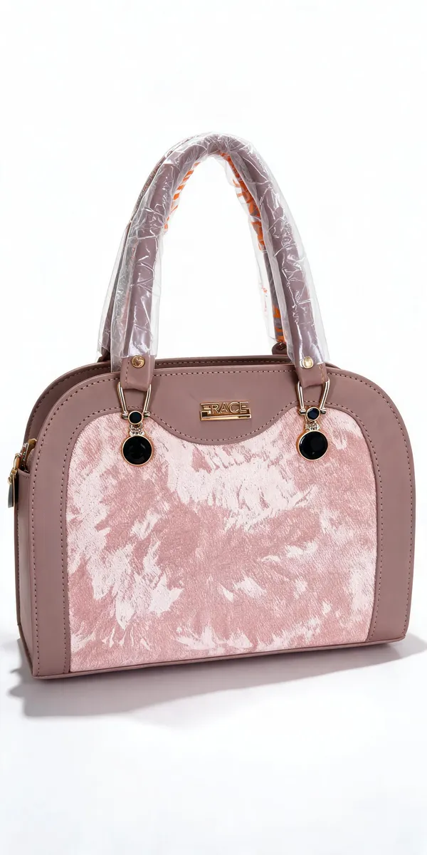 Pink_Textured_Structured_Handbag_for_Women