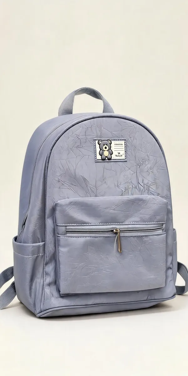 Grey_Textured_Casual_Backpack_for_Women