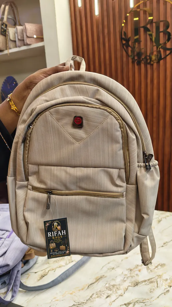 Beige_Textured_Casual_Backpack_for_Women