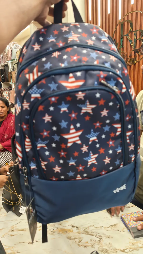 Navy_Printed_Backpack_for_Unisex