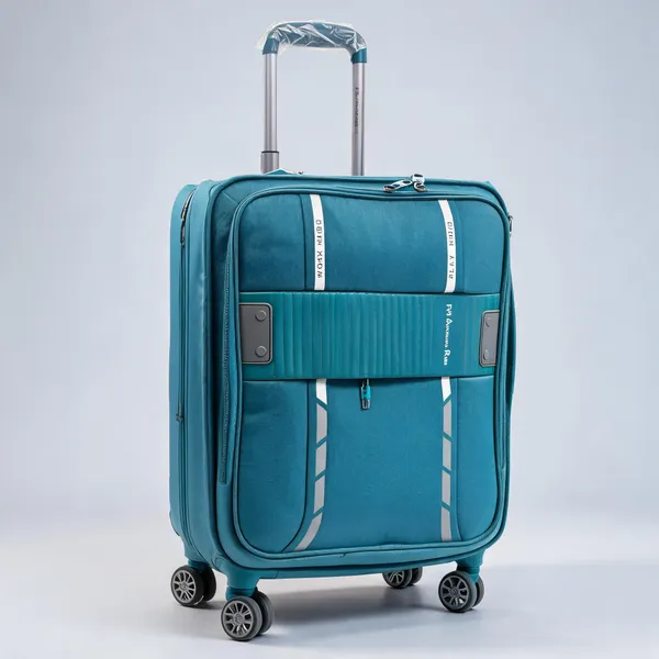 Teal_Polyester_Soft-Sided_Trolley_Suitcase_For_Travellers