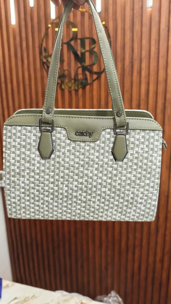 Green_Woven_Structured_Handbag_for_Women
