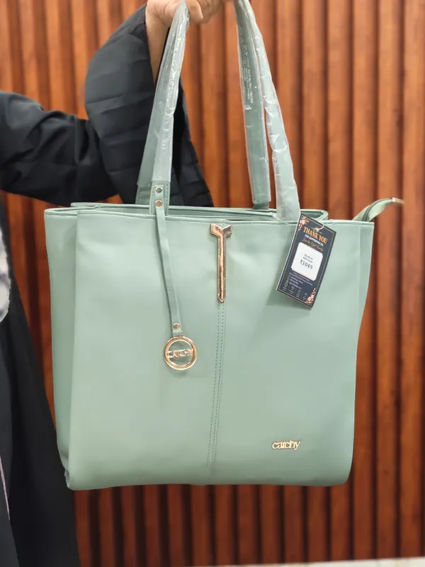 Mint_Green_Structured_Tote_Handbag_For_Women