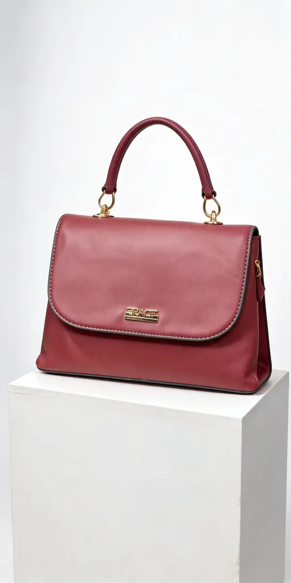 Pink_Faux_Leather_Structured_Handbag_for_Women