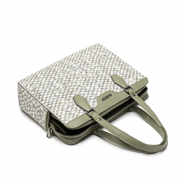 Green_Woven_Structured_Handbag_for_Women