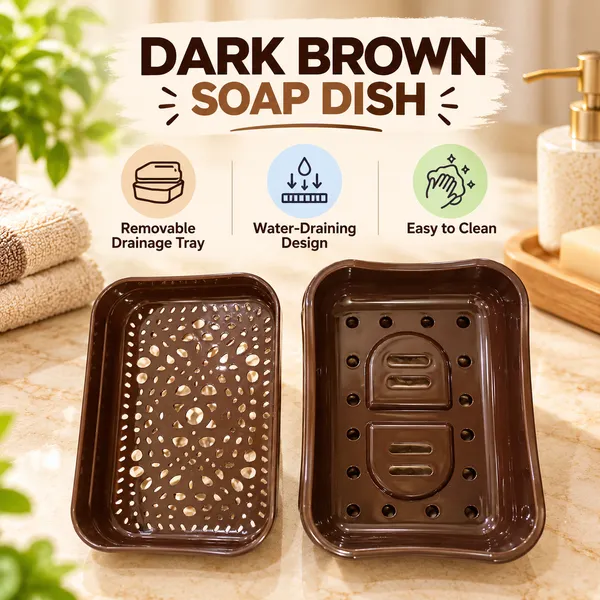 Brown_Plastic_Soap_Dish_For_Home_And_Kitchen_Pack_Of_4