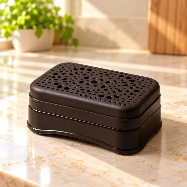 Brown_Plastic_Soap_Dish_For_Home_And_Kitchen_Pack_Of_4