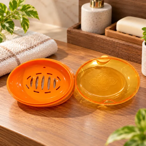 Orange_Plastic_Soap_Dish_For_Home_And_Kitchen_Pack_Of_2