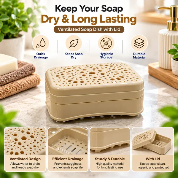 Beige_Plastic_Soap_Dish_For_Home_And_Kitchen_Pack_Of_4