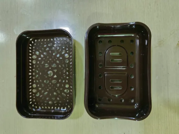Beige_And_Brown_Plastic_Soap_Dish_For_Home_And_Kitchen_Pack_Of_8