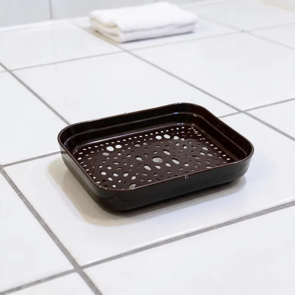 Beige_And_Brown_Plastic_Soap_Dish_For_Home_And_Kitchen_Pack_Of_8