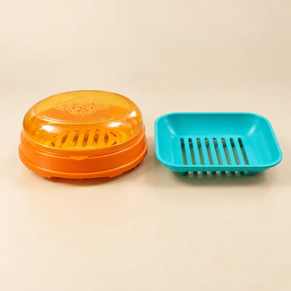Orange_And_Blue_Plastic_Soap_Dish_For_Home_And_Kitchen_Pack_Of_6