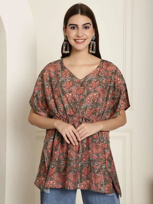Women_S_Chanderi_Printed_Kaftan_Top_With_Bell_Sleeve_Dress_Multti_Color2