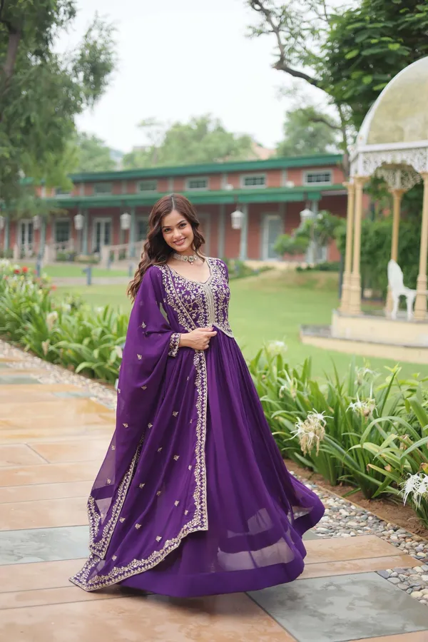 Purple_Faux_Blooming_Sequins_Zari_Embroidered_Gown_With_Matching_Dupatta