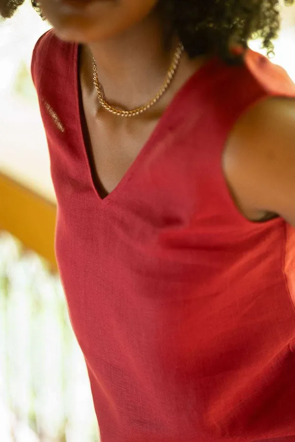 Women_S_Cotton_Solid_V_Neck_Sleeveless_2_Piece_Outfit_Loose_Tank_Top_And_Wide_Leg_Palazzo_Pants_Sets_Cord_Set_Maroon_Brown