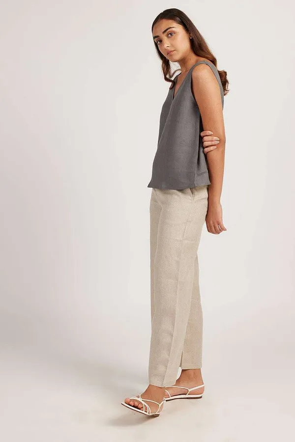 Women_S_Cotton_Solid_V_Neck_Sleeveless_2_Piece_Outfit_Loose_Tank_Top_And_Wide_Leg_Palazzo_Pants_Sets_Cord_Set_Grey_Beige