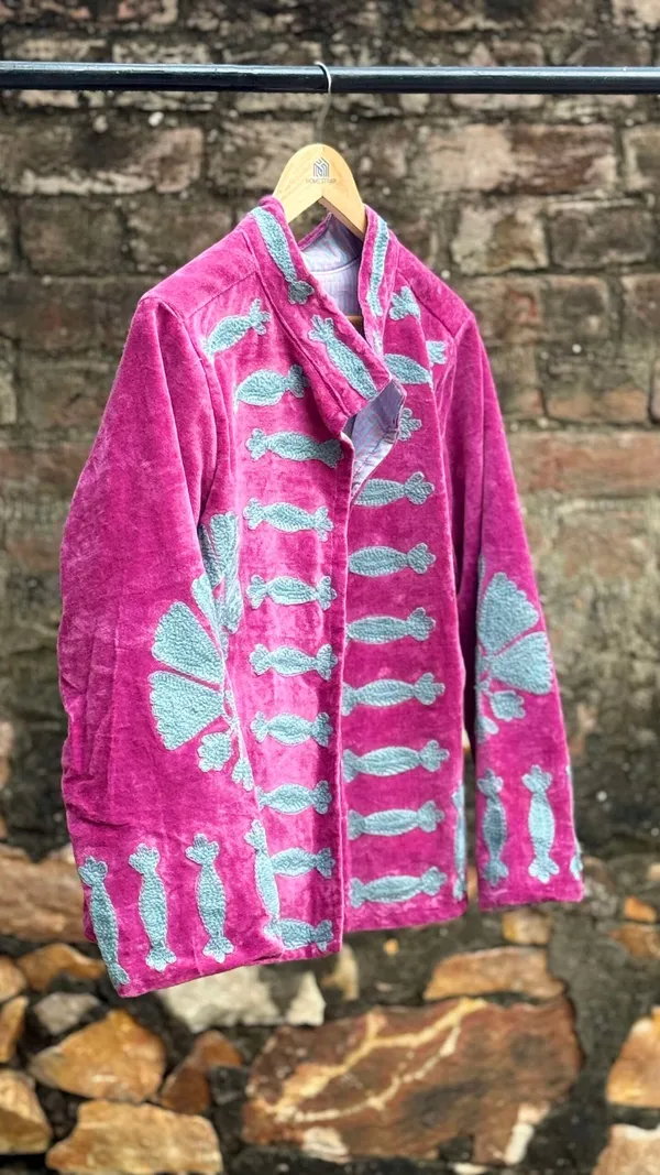 Womens_Pink_Velvet_Embroidered_Jacket_With_Floral_Design