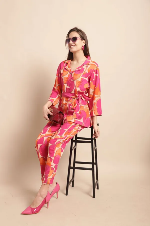 Women_S_Pure_Cotton_Printed_Collared_Top_And_Pant_Co_Ord_Set_Pink
