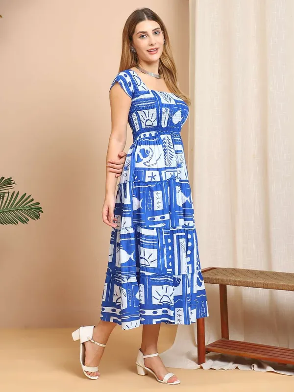 Women_S_Viscos_Rayon_Printed_Off_Shoulder_Midi_Dress_For_Summer_And_Casual_Wear_Blue_White