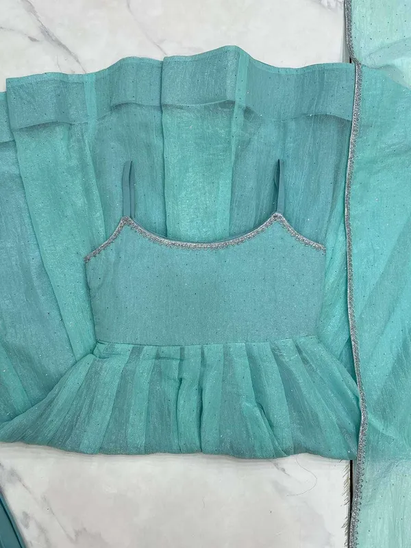 Womens_Crunchy_Silk_Anarkali_Kurti_With_Pant_Dupatta_Set