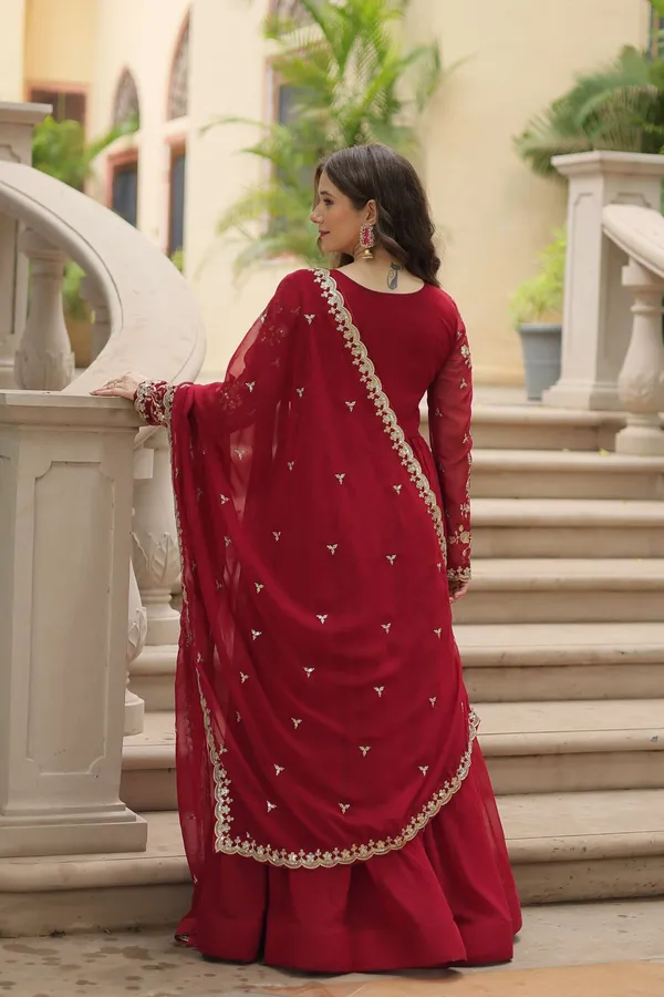 Maroon_Faux_Blooming_Sequins_Zari_Embroidered_Gown_With_Matching_Dupatta