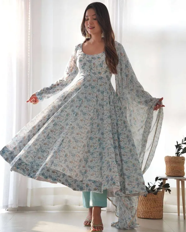 Womens_Crunchy_Silk_Anarkali_Kurti_With_Pant_Dupatta_Set